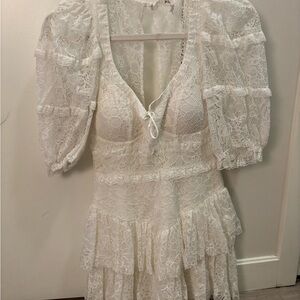 For Love And Lemons Ivory Lace Dress